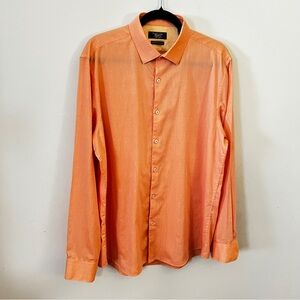 Original Penguin Orange Casual Button Down Shirt
